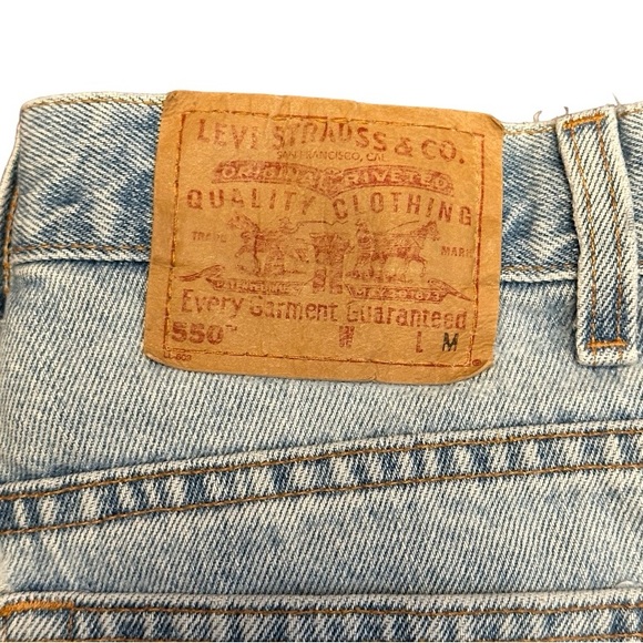 Levi’s 550 Light Wash Relaxed Fit Tapered Leg Jeans Size 10 R… - Picture 7 of 10